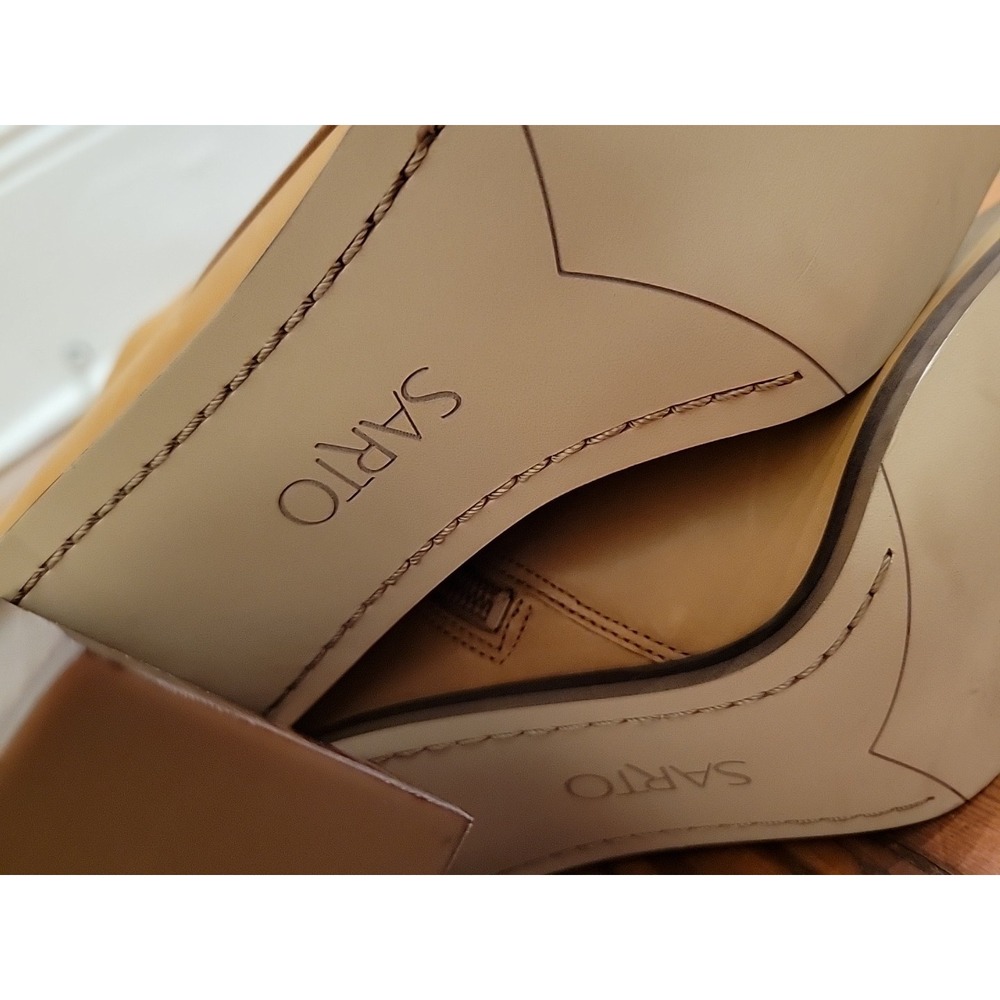 Sarto By Franco Sarto Vallah Bootie Retro Chic Size 6.5 Flared Block Heel - Picture 12 of 14